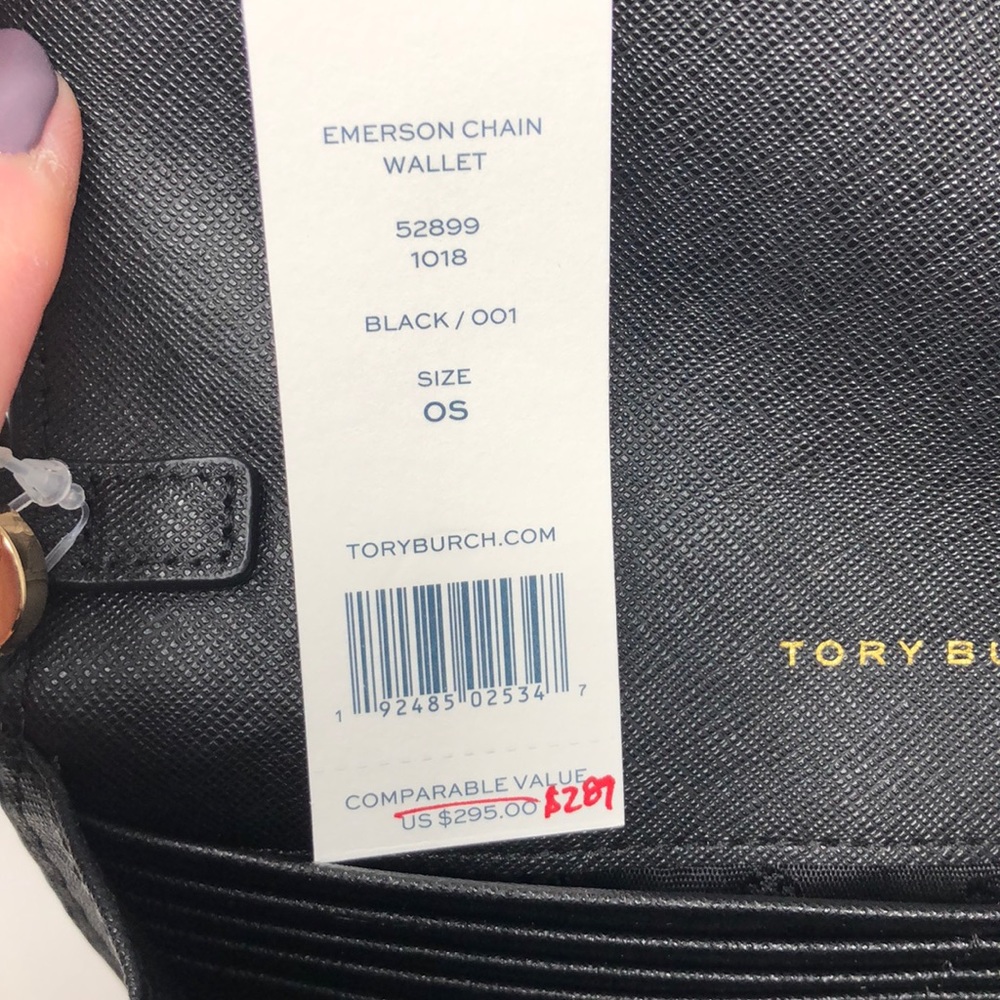 NWT Tory Burch Emerson chain wallet crossb… - Picture 7 of 11